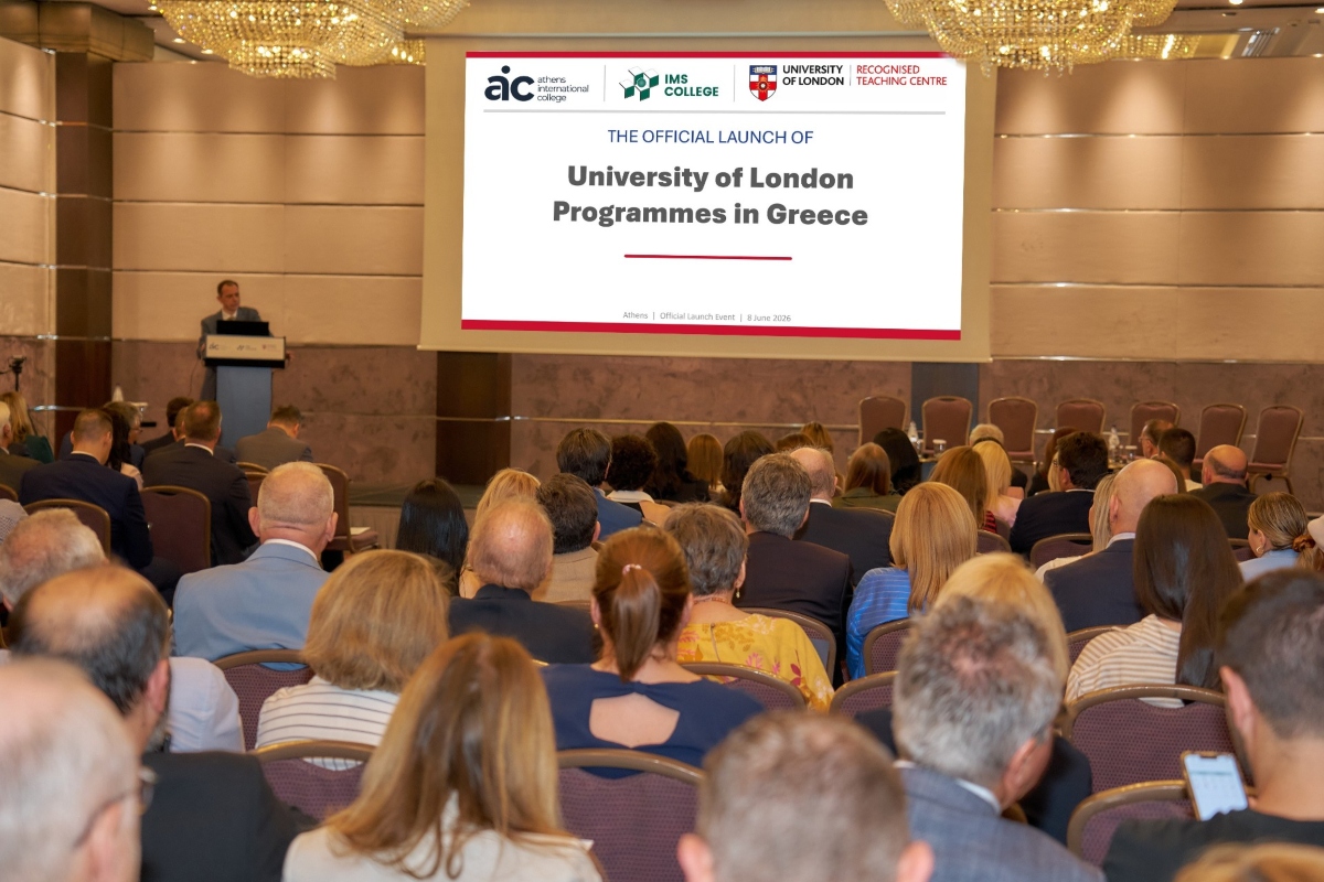 Το University of London παρουσιάζει τα προγράμματά του στην Ελλάδα μέσω AIC και IMS College