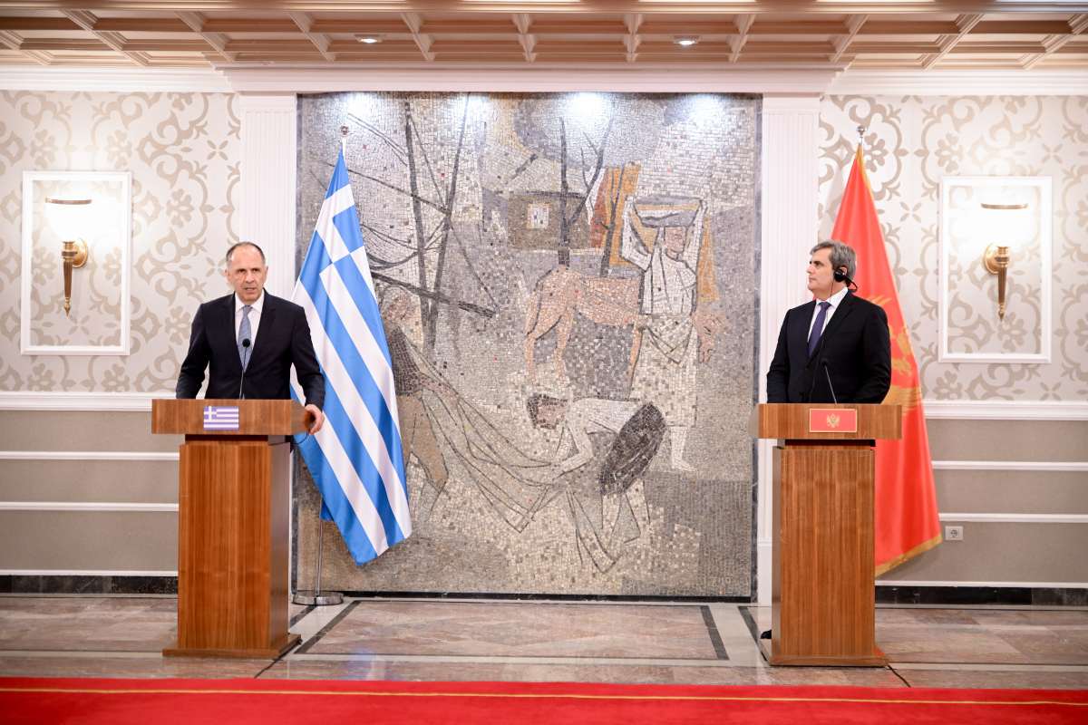Γεραπετρίτης: Σταθερή στήριξη της Ελλάδας στην ευρωπαϊκή πορεία του Μαυροβουνίου