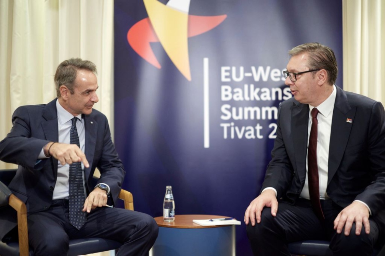 Συνάντηση Μητσοτάκη-Βούτσιτς:Στο επίκεντρο η ενεργειακή συνεργασία και στήριξη ευρωπαϊκής πορείας της Σερβίας