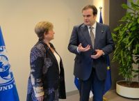 Πιερρακάκης με τη διευθύντρια του ΔΝΤ: «Η Ελλάδα έχει ηγετικό ρόλο στη ΝΑ Ευρώπη»