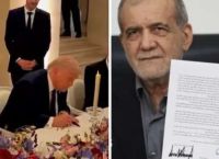 Χωρίς χειραψία, με βαρύ συμβολισμό: Τραμπ και Πεζεσκιάν υπέγραψαν ξεχωριστά το MoU