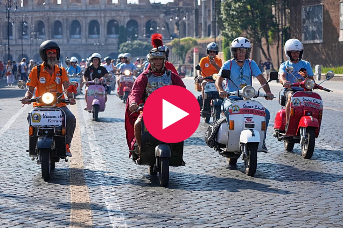 Στη Ρώμη γιορτάζονται τα 80 χρόνια της Vespa