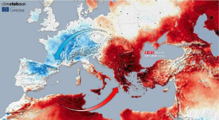 Ο καύσωνας επεκτείνεται στα Βαλκάνια: Πάνω από 40°C, αυξημένος κίνδυνος πυρκαγιών,πίεση στα δίκτυα ενέργειας