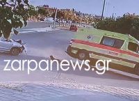 Τροχαίο Χανιά: Η στιγμή που τουμπάρει το ασθενοφόρο-Νοσηλεύτρια που μόλις είχε σχολάσει η οδηγός του ΙΧ