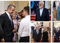 Προεδρικό Μέγαρο: Χαμόγελα, χειραψίες και λαμπερές παρουσίες στη δεξίωση για τη Δημοκρατία [pics]