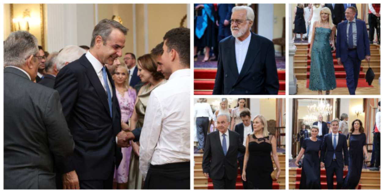 Προεδρικό Μέγαρο: Χαμόγελα, χειραψίες και λαμπερές παρουσίες στη δεξίωση για τη Δημοκρατία [pics]