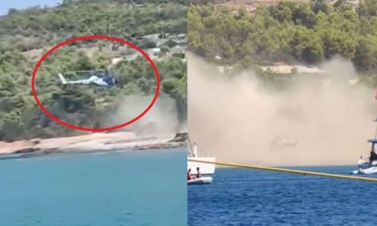 Σπέτσες: Συνελήφθη επιβάτης ελικοπτέρου – Τον είδαν να πετάει σακουλάκι με ναρκωτικά
