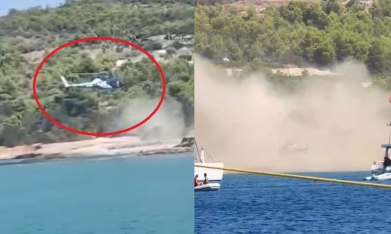 Σπέτσες: Συνελήφθη επιβάτης ελικοπτέρου – Τον είδαν να πετάει σακουλάκι με ναρκωτικά