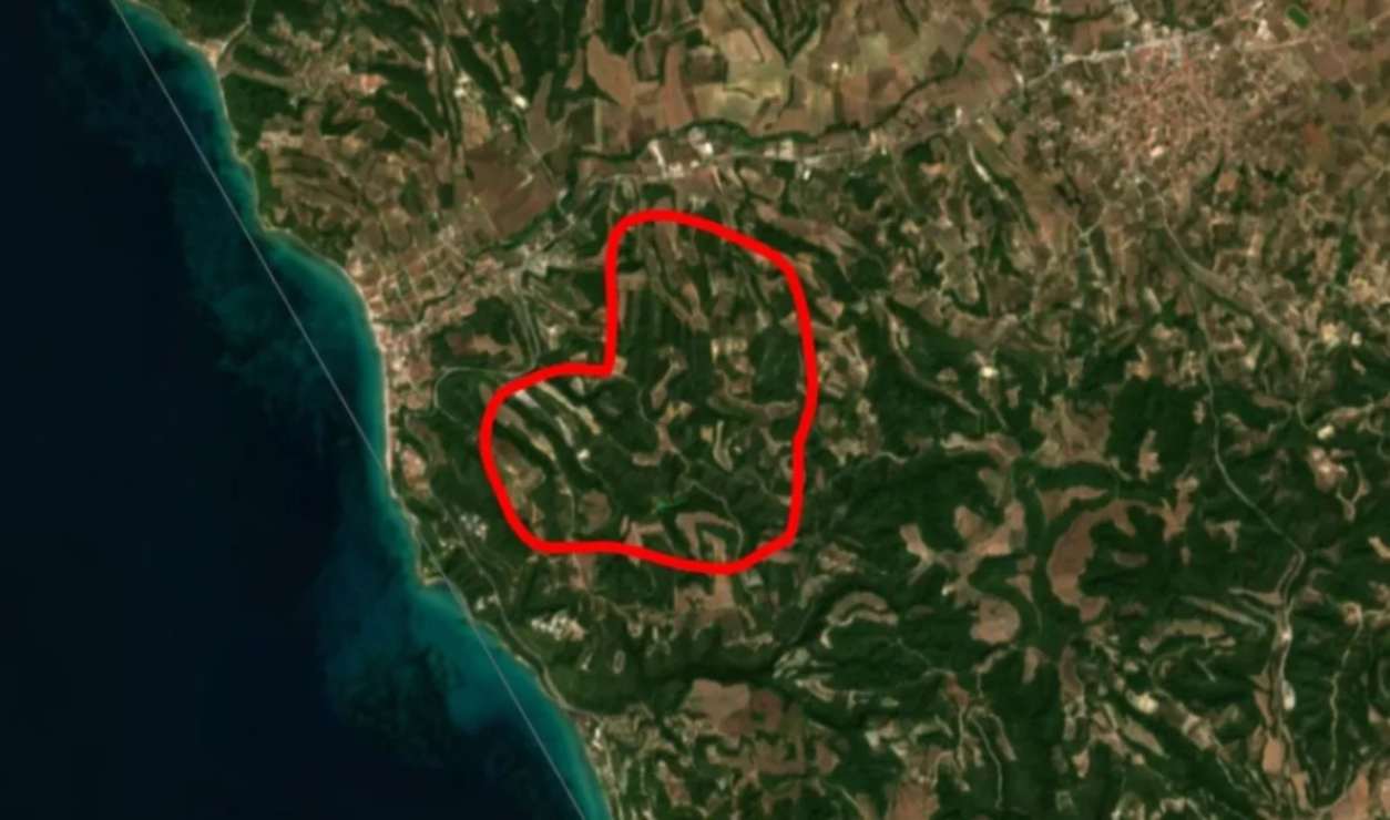 Φωτιά στη Σίβηρη Χαλκιδικής: Στα 2.480 στρέμματα η περίμετρος της καμένης έκτασης, σύμφωνα με το Copernicus