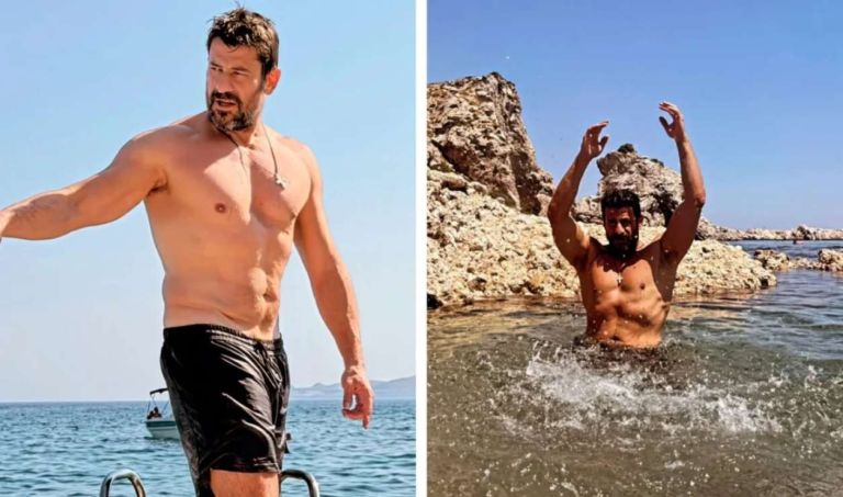 Αλέξης Γεωργούλης: Με μαγιό και χαλαρή διάθεση στην παραλία “χωρίς άγχος” [pics]