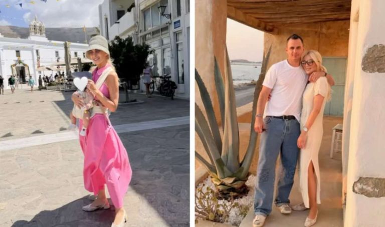 Κατερίνα Καινούργιου & Παναγιώτης Κουτσουμπής: Στην Πάρο με την κόρη τους για τον Δεκαπενταύγουστο