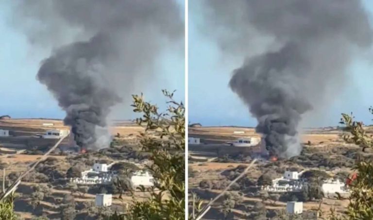 Τραγωδία στη Σίφνο: Τρεις νεκροί από πτώση ιδιωτικού ελικοπτέρου στο κέντρο του νησιού