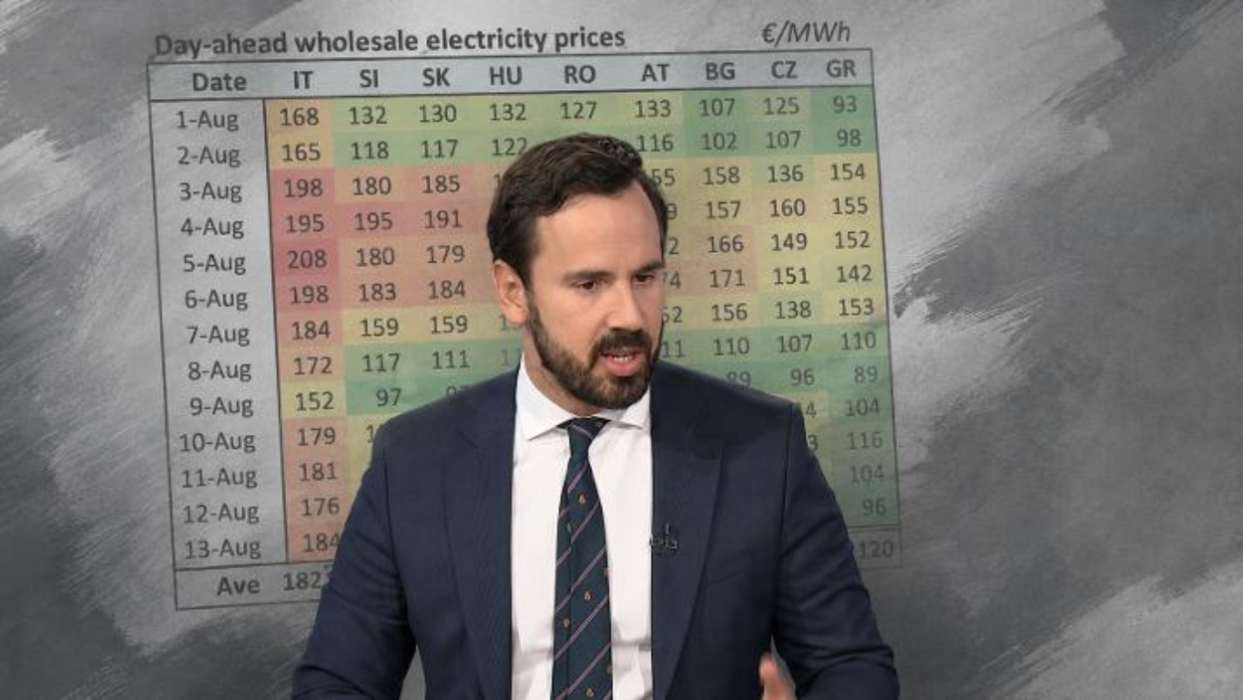 Ρωμανός με αριθμούς για το ρεύμα: Η Ελλάδα στα €96/MWh όταν η Κεντρική Ευρώπη «γράφει» €162-166