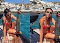 Η Μαρίνα Βερνίκου πόζαρε με λαγοκέφαλο και έστειλε μήνυμα που θα συζητηθεί! [pic]