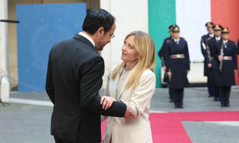 Ανταλλαγή εγκωμίων μέσω «Χ» από Χριστοδουλίδη και Μελόνι – «Βαθιά η φιλία Ιταλίας – Κύπρου»