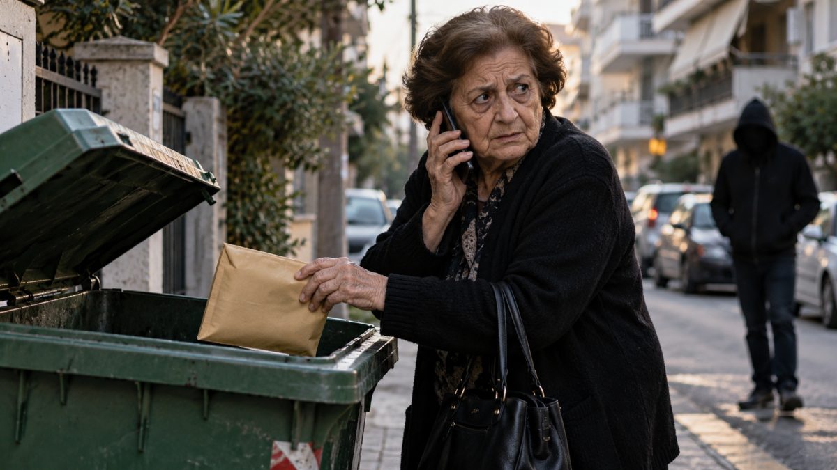Σοκ στην Λάρισα: Πως την έπεισαν να τους αφήσει 45.000 ευρώ σε κάδο απορριμμάτων