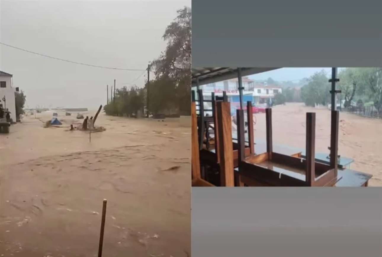 Κακοκαιρία στη Μαγνησία: Στο κόκκινο το νότιο Πήλιο με φουσκωμένα ρέματα – Μήνυμα 112 στον Πλατανιά