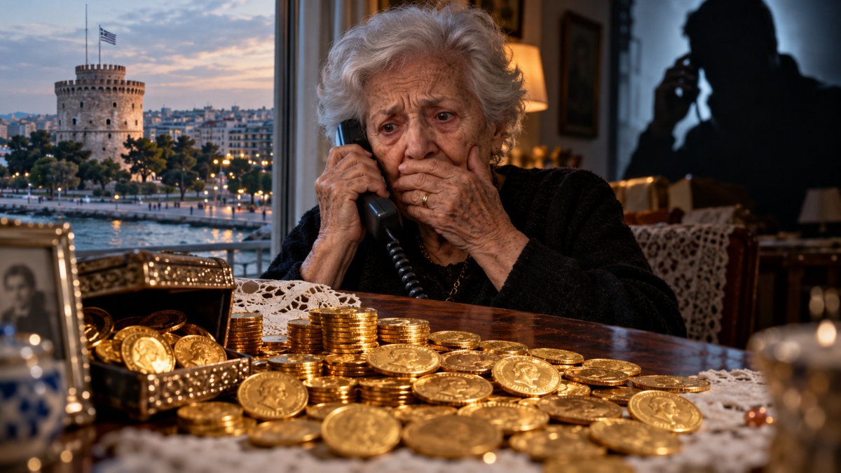Θεσσαλονίκη: ΑΠΙΣΤΕΥΤΗ απάτη 4,7 εκατ. ευρώ! Άρπαξαν 4.766 χρυσές λίρες από 88χρονη με ένα τηλεφώνημα