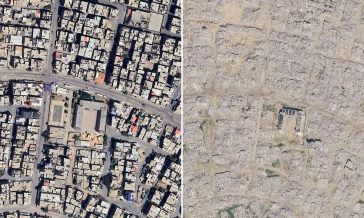 Νέες εικόνες Google Maps αποκαλύπτουν την κλίμακα καταστροφής στη Γάζα – 82% των κτιρίων έχει υποστεί ζημιές